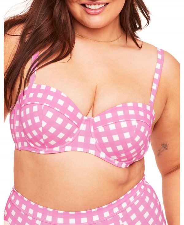 Adore Me Women's Vivien Swimwear Bikini Top - Novelty pink