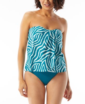 Coco Reef Womens Clarity Printed Tankini Top High Waist Bikini Bottoms