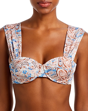 Evarae Audrey Paisley Floral Underwire Bikini Top