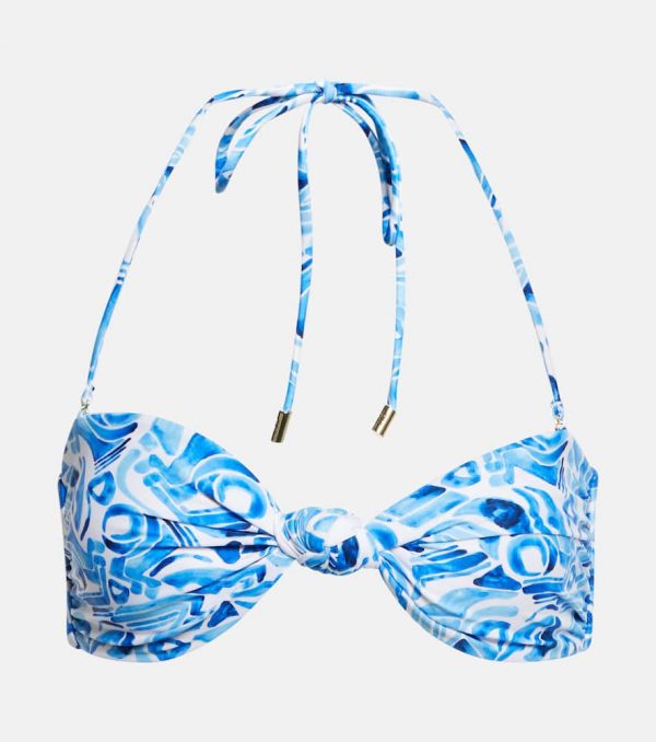 Rebecca Vallance Seine printed bikini top