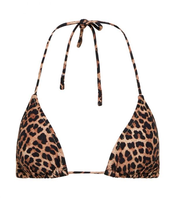 Reina Olga Miami leopard-print bikini top