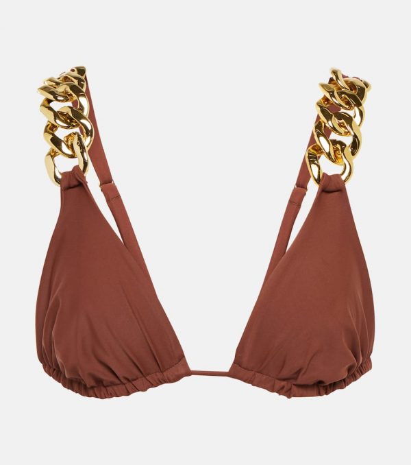 Same Chain-embellished bikini top