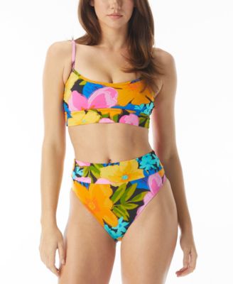 Sundazed Gianna Printed Midline Bikini Top High Waist Bottoms Created For Macys