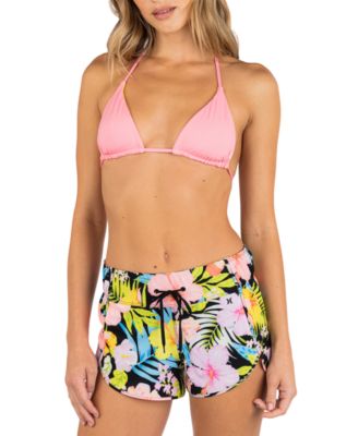 Hurley Juniors Reversible Tie Back Bikini Top Sunset District Printed Boardshorts