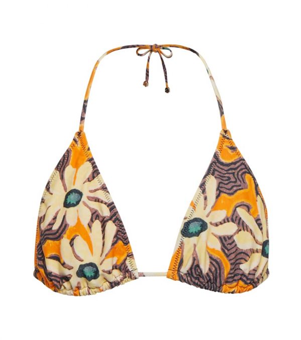 Nanushka Caia floral bikini top